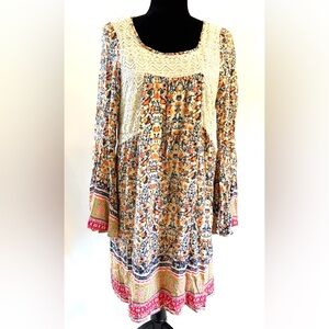 Allison Brittney Floral Print Tunic Dress